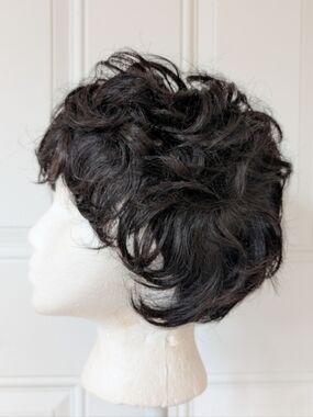 NWOT Short Curly Pixie Cut Natural Black Wig